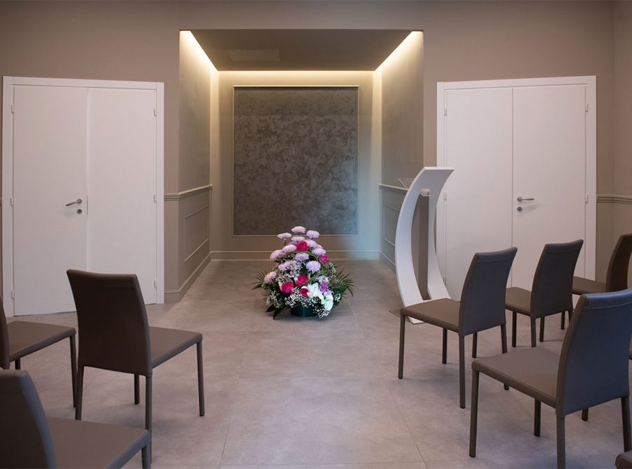 stanza per veglia funebre nella casa funeraria di Argeo